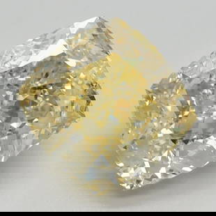 Loose Diamond - CUSHION MODIFIED 2.29ct Fancy Intense Yellow VS1: Loose Diamond - CUSHION MODIFIED 2.29ct Fancy Intense Yellow VS1 Source: This is a real non-mined Diamond that has been grown in a lab Shape: CUSHION MODIFIED Carats: 2.29 Color: Fancy Intense
