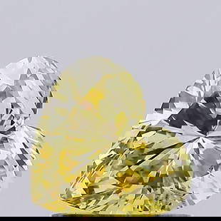 Loose Diamond - HEART 1.02ct Fancy Yellow VS2: Loose Diamond - HEART 1.02ct Fancy Yellow VS2 Source: This is a real non-mined Diamond that has been grown in a lab Shape: HEART Carats: 1.02 Color: Fancy Yellow Certification: IGI Video: Video Link