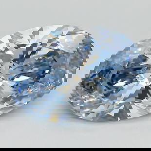 Loose Diamond - OVAL 4.08ct Fancy Vivid Blue VVS2: Loose Diamond - OVAL 4.08ct Fancy Vivid Blue VVS2 Source: This is a real non-mined Diamond that has been grown in a lab Shape: OVAL Carats: 4.08 Color: Fancy Vivid Blue Certification: IGI Video: