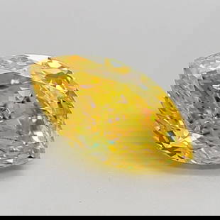 Loose Diamond - MARQUISE 1.27ct Fancy Vivid Yellow VVS1: Loose Diamond - MARQUISE 1.27ct Fancy Vivid Yellow VVS1 Source: This is a real non-mined Diamond that has been grown in a lab Shape: MARQUISE Carats: 1.27 Color: Fancy Vivid Yellow Certification:
