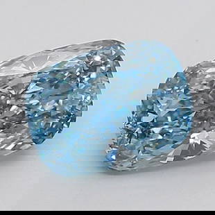 Loose Diamond - CUSHION MODIFIED 1.82ct Fancy Vivid Blue VS2: Loose Diamond - CUSHION MODIFIED 1.82ct Fancy Vivid Blue VS2 Source: This is a real non-mined Diamond that has been grown in a lab Shape: CUSHION MODIFIED Carats: 1.82 Color: Fancy Vivid Blue