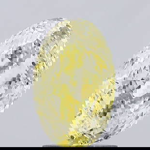 Loose Diamond - OVAL 1.7ct Fancy Vivid Yellow VS1: Loose Diamond - OVAL 1.7ct Fancy Vivid Yellow VS1 Source: This is a real non-mined Diamond that has been grown in a lab Shape: OVAL Carats: 1.7 Color: Fancy Vivid Yellow Certification: IGI Video:
