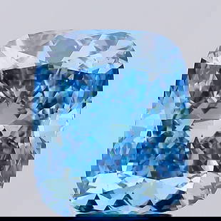 Loose Diamond - CUSHION BRILLIANT 4.55ct Fancy Vivid Blue VS2: Loose Diamond - CUSHION BRILLIANT 4.55ct Fancy Vivid Blue VS2 Source: This is a real non-mined Diamond that has been grown in a lab Shape: CUSHION BRILLIANT Carats: 4.55 Color: Fancy Vivid Blue