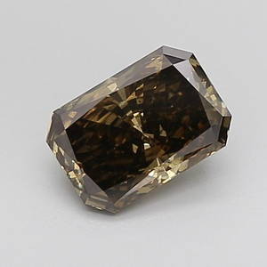 Loose Diamond - RADIANT 1.98ct Fancy Intense Brown Yellow SI1