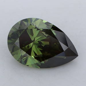 Loose Diamond - PEAR 3.9ct Fancy Vivid Green VVS2