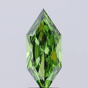 Loose Diamond - HEXAGONAL 1.6ct Fancy Vivid Green VS1