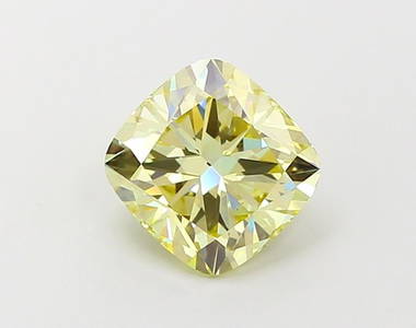 Loose Diamond - CUSHION BRILLIANT 1.8ct Fancy Intense Yellow VS2
