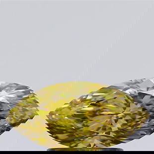 Loose Diamond - MARQUISE 1.16ct Fancy Intense Brownish Yellow VVS2: Loose Diamond - MARQUISE 1.16ct Fancy Intense Brownish Yellow VVS2 Source: This is a real non-mined Diamond that has been grown in a lab Shape: MARQUISE Carats: 1.16 Color: Fancy Intense Brownish