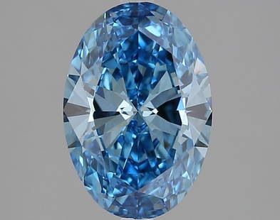 Loose Diamond - OVAL 2.01ct Fancy Vivid Blue VVS2: Loose Diamond - OVAL 2.01ct Fancy Vivid Blue VVS2 Source: This is a real non-mined Diamond that has been grown in a lab Shape: OVAL Carats: 2.01 Color: Fancy Vivid Blue Certification: IGI Video: