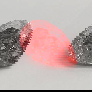 Loose Diamond - PEAR 0.64ct Fancy Vivid Pink VS1: Loose Diamond - PEAR 0.64ct Fancy Vivid Pink VS1 Source: This is a real non-mined Diamond that has been grown in a lab Shape: PEAR Carats: 0.64 Color: Fancy Vivid Pink Certification: IGI Video: