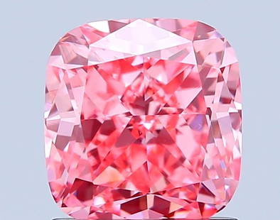 Loose Diamond - CUSHION MODIFIED 1.54ct Fancy Vivid Pink VVS2: Loose Diamond - CUSHION MODIFIED 1.54ct Fancy Vivid Pink VVS2 Source: This is a real non-mined Diamond that has been grown in a lab Shape: CUSHION MODIFIED Carats: 1.54 Color: Fancy Vivid Pink