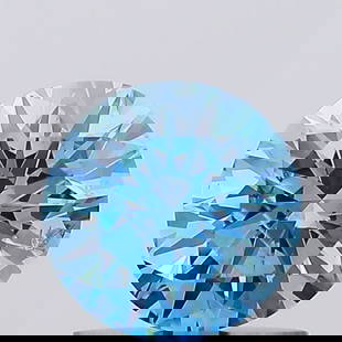 Loose Diamond - ROUND 0.99ct Fancy Vivid Blue I1: Loose Diamond - ROUND 0.99ct Fancy Vivid Blue I1 Source: This is a real non-mined Diamond that has been grown in a lab Shape: ROUND Carats: 0.99 Color: Fancy Vivid Blue Certification: IGI Video: