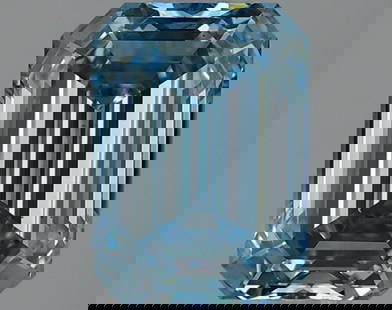 Loose Diamond - EMERALD 2.32ct Fancy Vivid Blue VS1: Loose Diamond - EMERALD 2.32ct Fancy Vivid Blue VS1 Source: This is a real non-mined Diamond that has been grown in a lab Shape: EMERALD Carats: 2.32 Color: Fancy Vivid Blue Certification: IGI