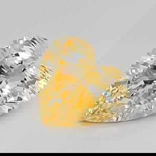 Loose Diamond - HEART 1.01ct Fancy Vivid Yellow VS1: Loose Diamond - HEART 1.01ct Fancy Vivid Yellow VS1 Source: This is a real non-mined Diamond that has been grown in a lab Shape: HEART Carats: 1.01 Color: Fancy Vivid Yellow Certification: IGI