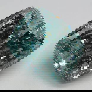 Loose Diamond - CUSHION MODIFIED 3.13ct Fancy Vivid Green VVS2: Loose Diamond - CUSHION MODIFIED 3.13ct Fancy Vivid Green VVS2 Source: This is a real non-mined Diamond that has been grown in a lab Shape: CUSHION MODIFIED Carats: 3.13 Color: Fancy Vivid Green