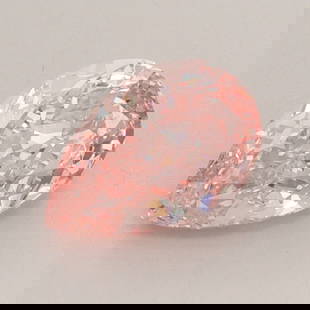 Loose Diamond - PEAR 0.96ct Fancy Vivid Pink VS1: Loose Diamond - PEAR 0.96ct Fancy Vivid Pink VS1 Source: This is a real non-mined Diamond that has been grown in a lab Shape: PEAR Carats: 0.96 Color: Fancy Vivid Pink Certification: IGI Video: