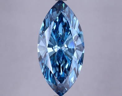 Loose Diamond - MARQUISE 3.32ct Fancy Vivid Blue SI1: Loose Diamond - MARQUISE 3.32ct Fancy Vivid Blue SI1 Source: This is a real non-mined Diamond that has been grown in a lab Shape: MARQUISE Carats: 3.32 Color: Fancy Vivid Blue Certification: IGI