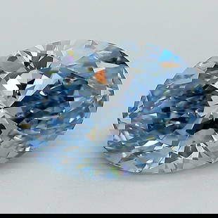 Loose Diamond - OVAL 2.31ct Fancy Vivid Blue VVS2: Loose Diamond - OVAL 2.31ct Fancy Vivid Blue VVS2 Source: This is a real non-mined Diamond that has been grown in a lab Shape: OVAL Carats: 2.31 Color: Fancy Vivid Blue Certification: IGI Video: