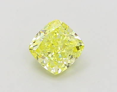 Loose Diamond - CUSHION MODIFIED 1.05ct Fancy Intense Yellow VVS2: Loose Diamond - CUSHION MODIFIED 1.05ct Fancy Intense Yellow VVS2 Source: This is a real non-mined Diamond that has been grown in a lab Shape: CUSHION MODIFIED Carats: 1.05 Color: Fancy Intense