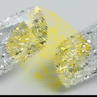 Loose Diamond - CUSHION MODIFIED 2.04ct Fancy Vivid Yellow VS1: Loose Diamond - CUSHION MODIFIED 2.04ct Fancy Vivid Yellow VS1 Source: This is a real non-mined Diamond that has been grown in a lab Shape: CUSHION MODIFIED Carats: 2.04 Color: Fancy Vivid Yellow