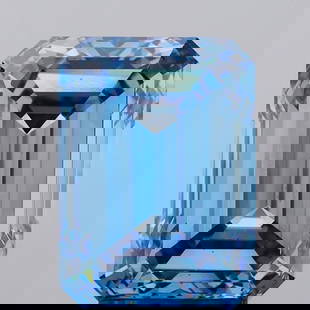 Loose Diamond - EMERALD 5.5ct Fancy Vivid Blue VS2: Loose Diamond - EMERALD 5.5ct Fancy Vivid Blue VS2 Source: This is a real non-mined Diamond that has been grown in a lab Shape: EMERALD Carats: 5.5 Color: Fancy Vivid Blue Certification: IGI Video: