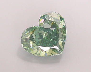 Loose Diamond - HEART 3.86ct Fancy Vivid Green VS1
