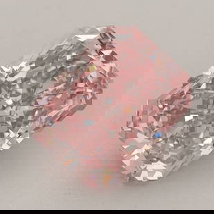 Loose Diamond - RADIANT 1.7ct Fancy Vivid Pink VS2: Loose Diamond - RADIANT 1.7ct Fancy Vivid Pink VS2 Source: This is a real non-mined Diamond that has been grown in a lab Shape: RADIANT Carats: 1.7 Color: Fancy Vivid Pink Certification: IGI Video:
