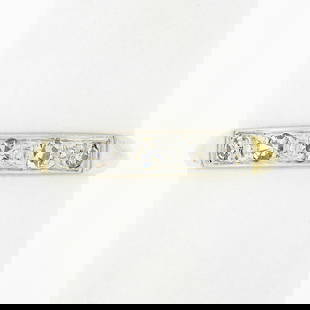 Handmade 14k Yellow Gold Palladium Diamond Pave Wedding Band Ring: Handmade 14k Yellow Gold Palladium Diamond Pave Wedding Band Ring This exquisite wedding band ring features a stunning combination of 14k yellow gold and palladium, showcasing intricate pave set