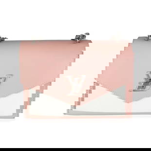 Louis Vuitton MyLockme BB Pink Cream Tricolour Soft Calfskin Bag: Louis Vuitton MyLockme BB Pink Cream Tricolour Soft Calfskin Bag This stylish Louis Vuitton MyLockme BB handbag features a chic pink, cream, and black tricolour design crafted from soft calfskin