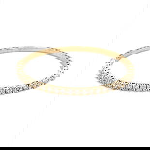 14k Yellow Gold Bracelet 2.4 CTW Unisex Classic Design: 14k Yellow Gold Bracelet 2.4 CTW Unisex Classic Design This exquisite bracelet is crafted from 14k yellow gold, showcasing a total carat weight of 2.4 CTW. The design features a classic round brillian