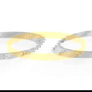 Cartier Love 18k Yellow Gold Bangle Size 21 with Screwdriver: Cartier Love 18k Yellow Gold Bangle Size 21 with Screwdriver Introducing the iconic Cartier Love Bangle, a statement piece from the renowned LOVE Collection. Crafted from luxurious 18k yellow gold,