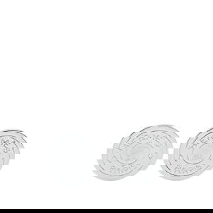Hermes Clou De Selle Silver Clip On Earrings Palladium Plated: Hermes Clou De Selle Silver Clip On Earrings Palladium Plated The Clou De Selle Earrings feature engraved palladium plated body and back clip-on closures. Crafted in France, these costume earrings are