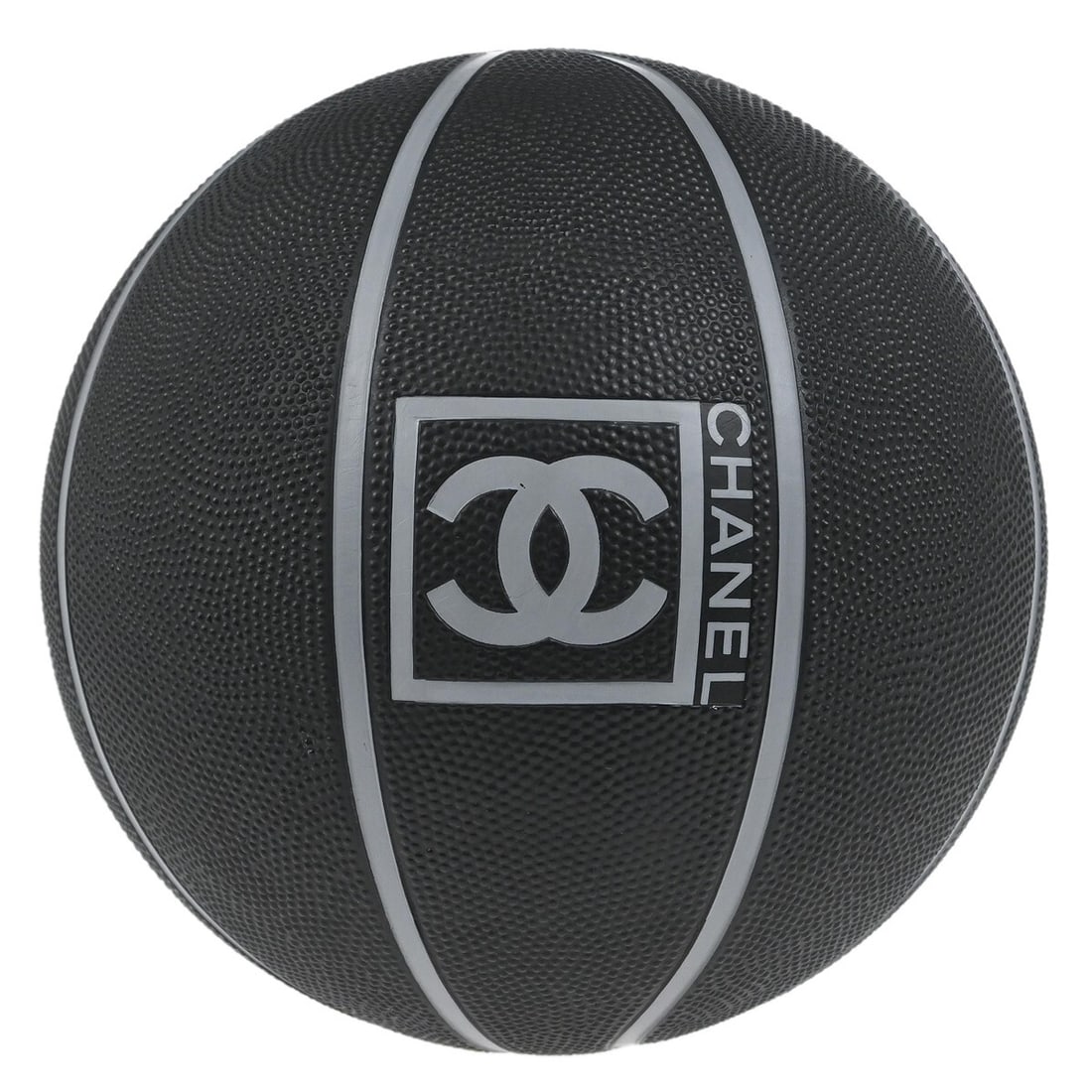 Chanel 00781 Black Rubber Basketball Sports Line: Chanel 00781 Black Rubber Basketball Sports Line Elevate your game with the Chanel Sports Line Basketball. Crafted from durable black rubber, this basketball is designed for both performance and style