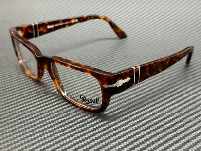 Persol PO3347V 24 Brown Havana Unisex Eyeglasses 55mm: Persol PO3347V 24 Brown Havana Unisex Eyeglasses 55mm Presenting the Persol PO3347V 24 Brown Havana Unisex Eyeglasses, featuring a stylish brown frame that seamlessly blends elegance with