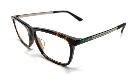 GUCCI GG0696OA 002 Full Rim Havana Eyeglasses Frame for Men