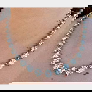 45.15 Ct European Cut Diamond Necklace in Platinum: 45.15 Ct European Cut Diamond Necklace in Platinum This stunning necklace features 49 expertly crafted European cut diamonds, showcasing a total weight of 45.15 carats. The diamonds exhibit D-H