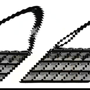 Chanel Black Cotton Ice Cube Medium Shoulder Bag Adjustable Strap 9 x 4 x 2 in: Chanel Black Cotton Ice Cube Medium Shoulder Bag Adjustable Strap 9 x 4 x 2 in This Chanel Black Cotton Ice Cube Shoulder Bag is a stylish and versatile accessory perfect for various occasions.
