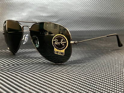 Ray-Ban RB3025 W0879 Gunmetal Aviator Sunglasses UV400 Green Lens: Ray-Ban RB3025 W0879 Gunmetal Aviator Sunglasses UV400 Green Lens Discover the sophisticated style of the RAY BAN RB3025 W0879 Gunmetal Aviator Sunglasses. Designed for both men and women, these