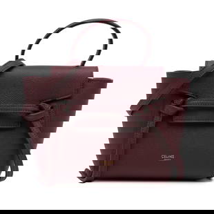 Celine Pico Red Grained Calfskin Leather Belt Bag: Celine Pico Red Grained Calfskin Leather Belt Bag Elevate your accessory game with the Celine Pico Grained Calfskin Belt Bag. This stylish bag features a durable leather body and is designed for versa