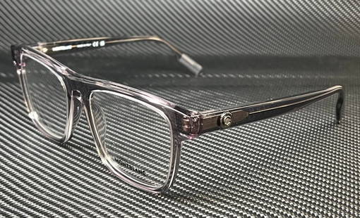 Mont Blanc MB0203O 005 Transparent Gray 55mm Men's Eyeglasses: Mont Blanc MB0203O 005 Transparent Gray 55mm Men's Eyeglasses Introducing the Mont Blanc MB0203O 005 Transparent Gray Men's Eyeglasses, featuring a sleek gray frame that exemplifies sophistication and