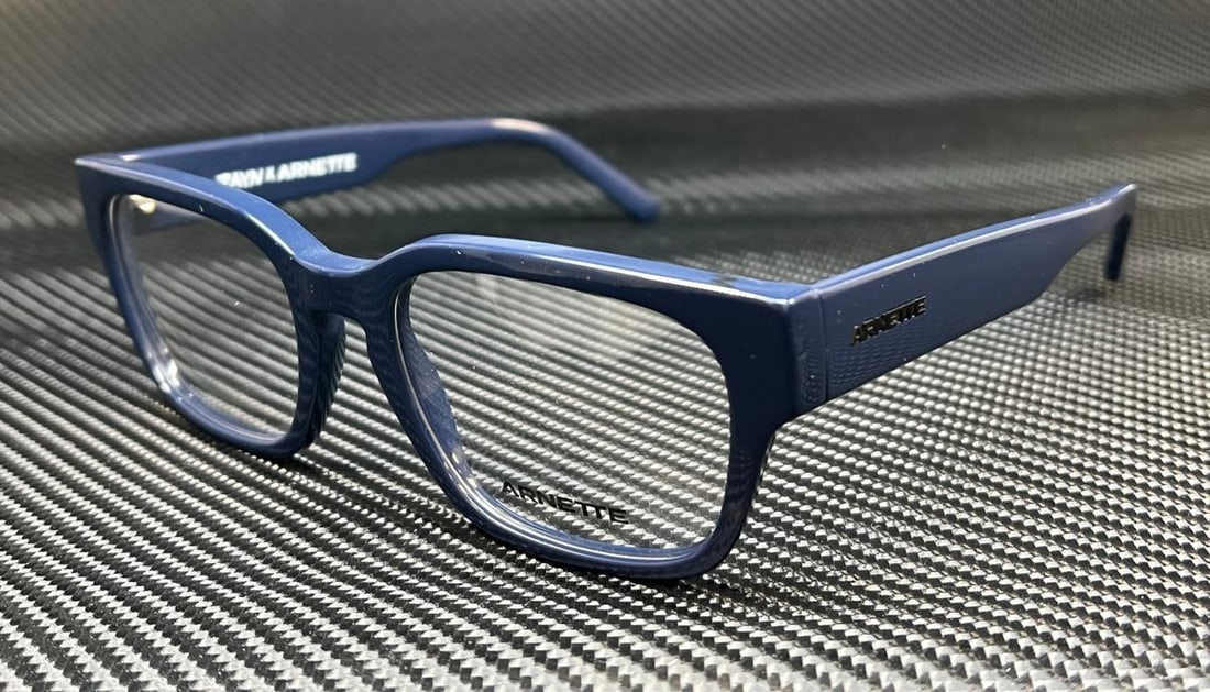 Arnette AN7205 1221 Solid Blue 54mm Men's Eyeglasses: Arnette AN7205 1221 Solid Blue 54mm Men's Eyeglasses Introducing the Arnette AN7205 1221 Solid Blue Men's Eyeglasses, featuring a stylish blue frame designed for comfort and durability. These eyeglass