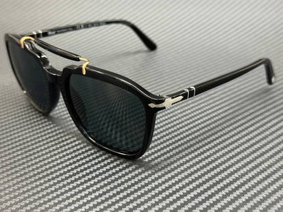Persol PO0203S Black Blue Polarized Sunglasses 57mm Unisex: Persol PO0203S Black Blue Polarized Sunglasses 57mm Unisex Experience style and functionality with the Persol PO0203S sunglasses. Designed for both men and women, these sunglasses feature a sleek