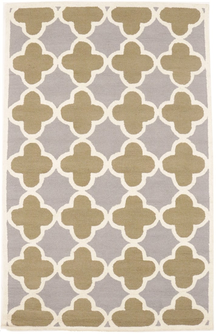Modern Trellis 5' x 8' Hand-Tufted Wool Area Rug: Modern Trellis 5' x 8' Hand-Tufted Wool Area Rug Enhance your living space with this stunning Modern Multicolored Trellis Area Rug. Measuring 5'0" x 8'0" (60 in x 96 in), this hand-tufted rug features