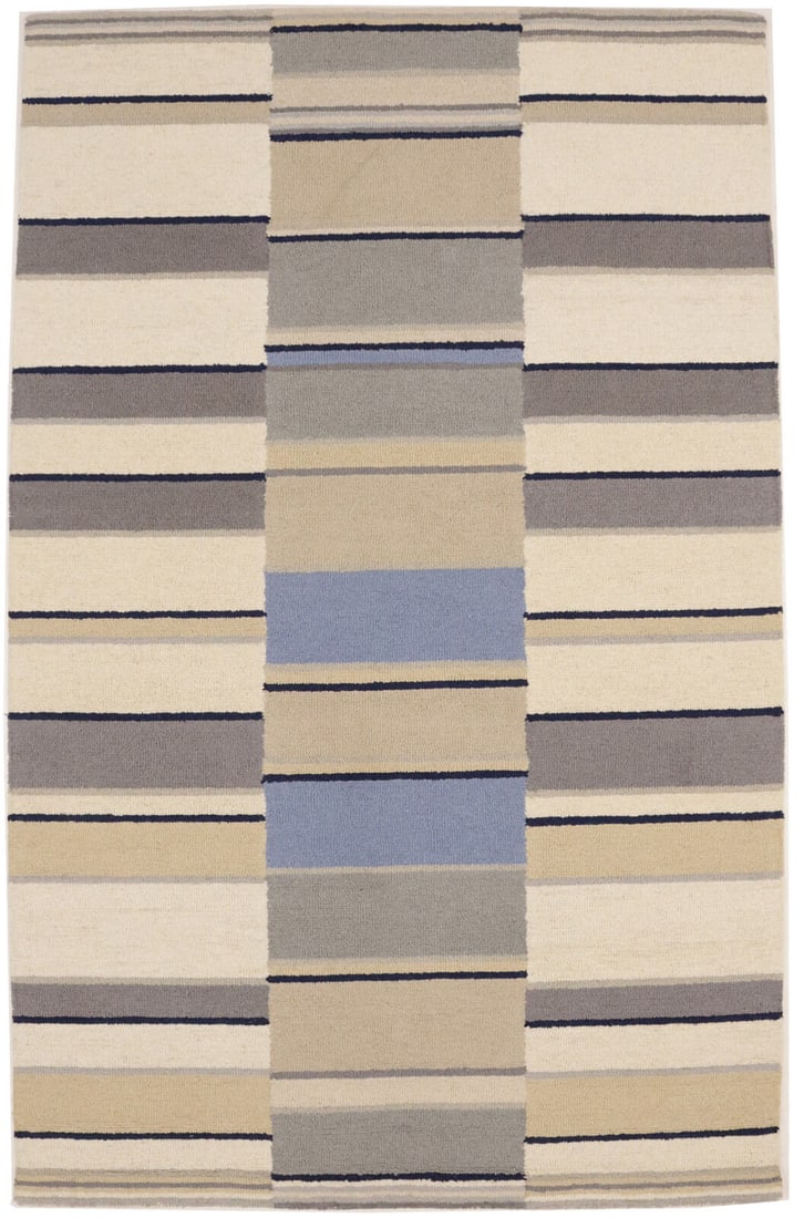Hand-Tufted Multicolored Abstract 5' x 8' Modern Wool Rug: Hand-Tufted Multicolored Abstract 5' x 8' Modern Wool Rug Enhance your living space with this stunning multicolored abstract design plush rug. Measuring 5'0" x 8'0" ft, this modern area rug is crafted