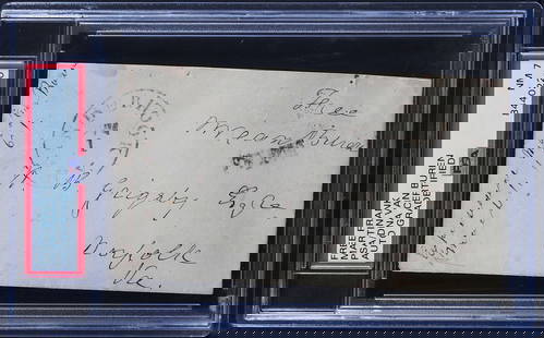Martin Van Buren Signed Free Frank 1861 2.75x5.25 PSA/DNA Authenticated: Martin Van Buren Signed Free Frank 1861 2.75x5.25 PSA/DNA Authenticated This item features an authentic autograph from Martin Van Buren, dated March 1, 1861. The autograph measures 2.75x5.25 inches