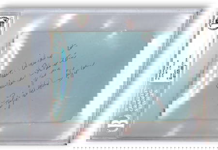 Elizabeth Taylor Autographed Album Page 6x9 Beckett Authenticated: Elizabeth Taylor Autographed Album Page 6x9 Beckett Authenticated This is an original album page autographed by the legendary actress Elizabeth Taylor. It has been authenticated by Beckett