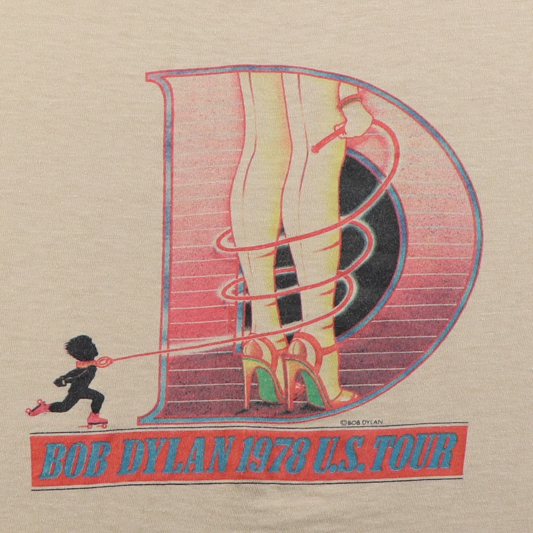 Vintage 1978 Bob Dylan US Tour Shirt Tan 100% Cotton: Vintage 1978 Bob Dylan US Tour Shirt Tan 100% Cotton Original vintage 1978 Bob Dylan US Tour Shirt. This is a true vintage shirt, not a modern reproduction. Sizes vary so please use measurements for b