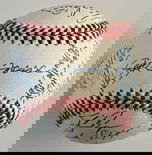 1993 St Louis Cardinals Team Signed Baseball with 26 Signatures Torre Smith HOF: 1993 St Louis Cardinals Team Signed Baseball with 26 Signatures Torre Smith HOF This 1993 St. Louis Cardinals team signed baseball is an official Rawlings National League ball featuring the signatures