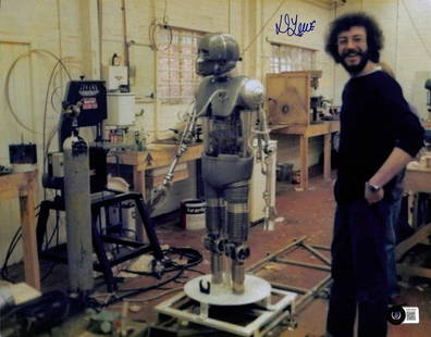 Dennis Lowe Signed 8x10 Star Wars Medical Droid Photo Beckett Authenticated: Dennis Lowe Signed 8x10 Star Wars Medical Droid Photo Beckett Authenticated This autographed 8x10 photograph features Dennis Lowe, an ILM effects technician renowned for his work on Star Wars: The Emp