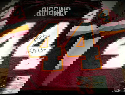 John Riggins Signed Washington Redskins Reebok Jersey BAS Authenticated: John Riggins Signed Washington Redskins Reebok Jersey BAS Authenticated This official licensed Reebok jersey features the signature of John Riggins, a notable player from the Washington Redskins. The